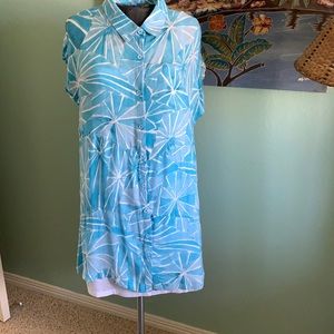 RVCA Turquoise sleeveless sundress